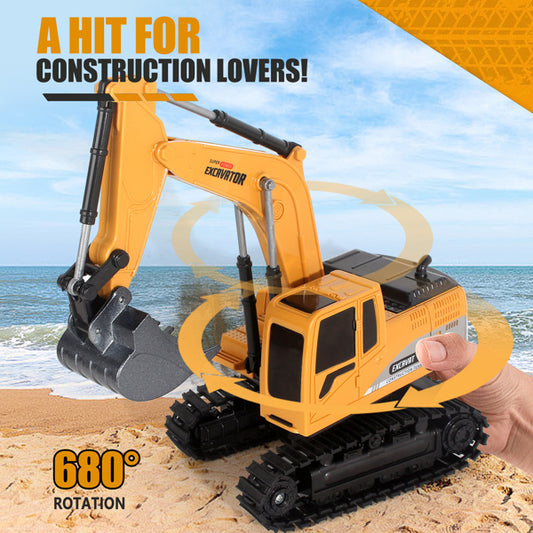 Remote Control Excavator Truck for Kids – Realistic RC Construction Vehicle