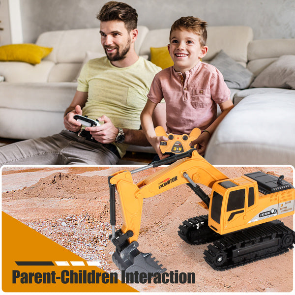 Remote Control Excavator Truck for Kids – Realistic RC Construction Vehicle