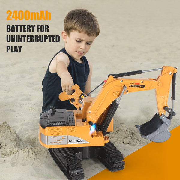 Remote Control Excavator Truck for Kids – Realistic RC Construction Vehicle