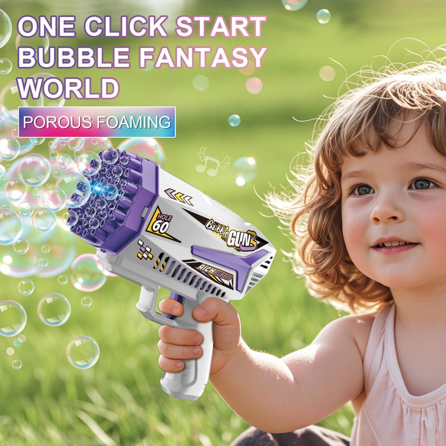 Bubble Gun – Fun Outdoor Bubble Blaster Toy for Kids