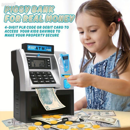 Realistic ATM Toy with Card, PIN & Balance Check